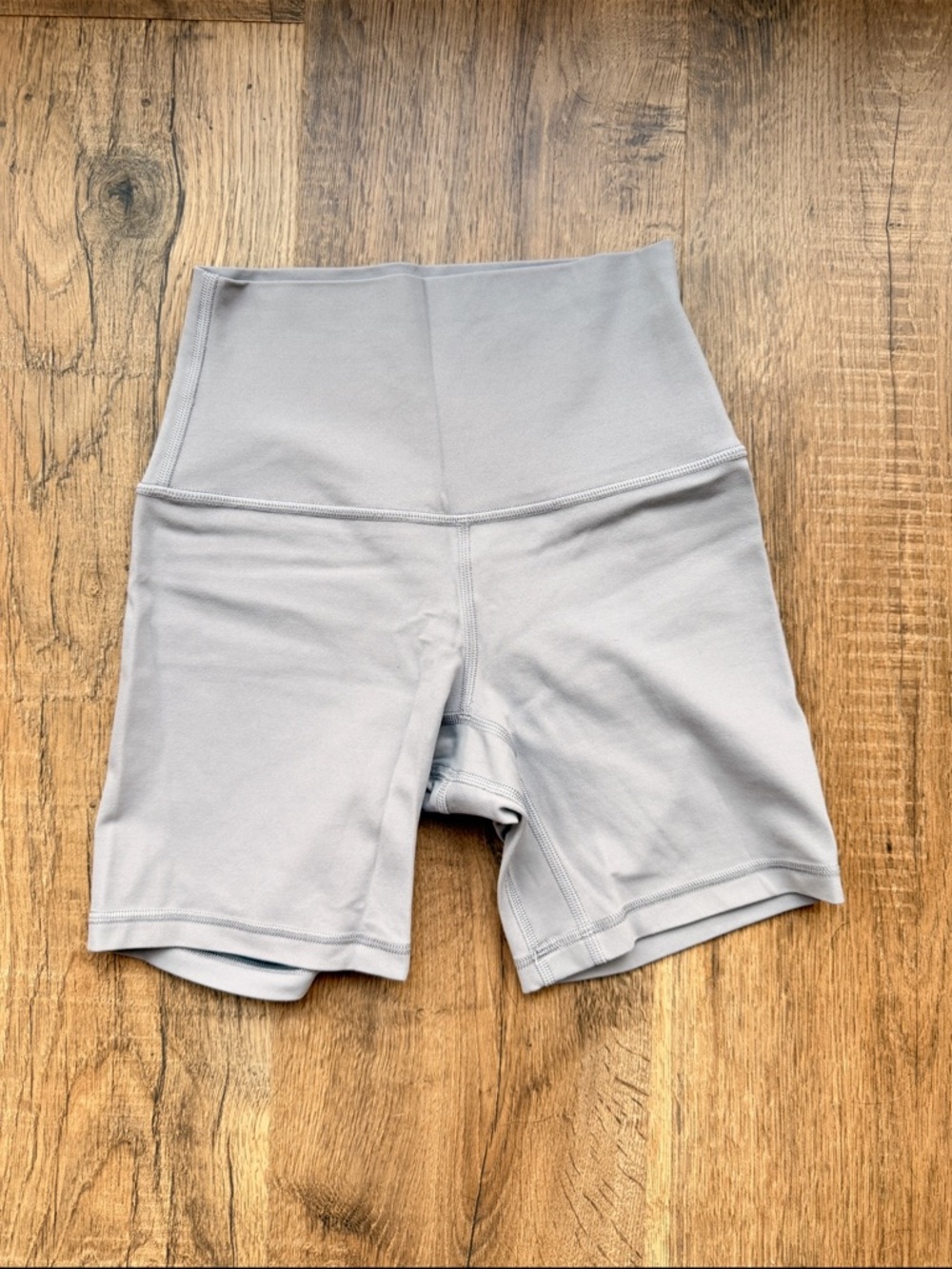 lululemon athletica align 6” Light Gray Bike Shorts